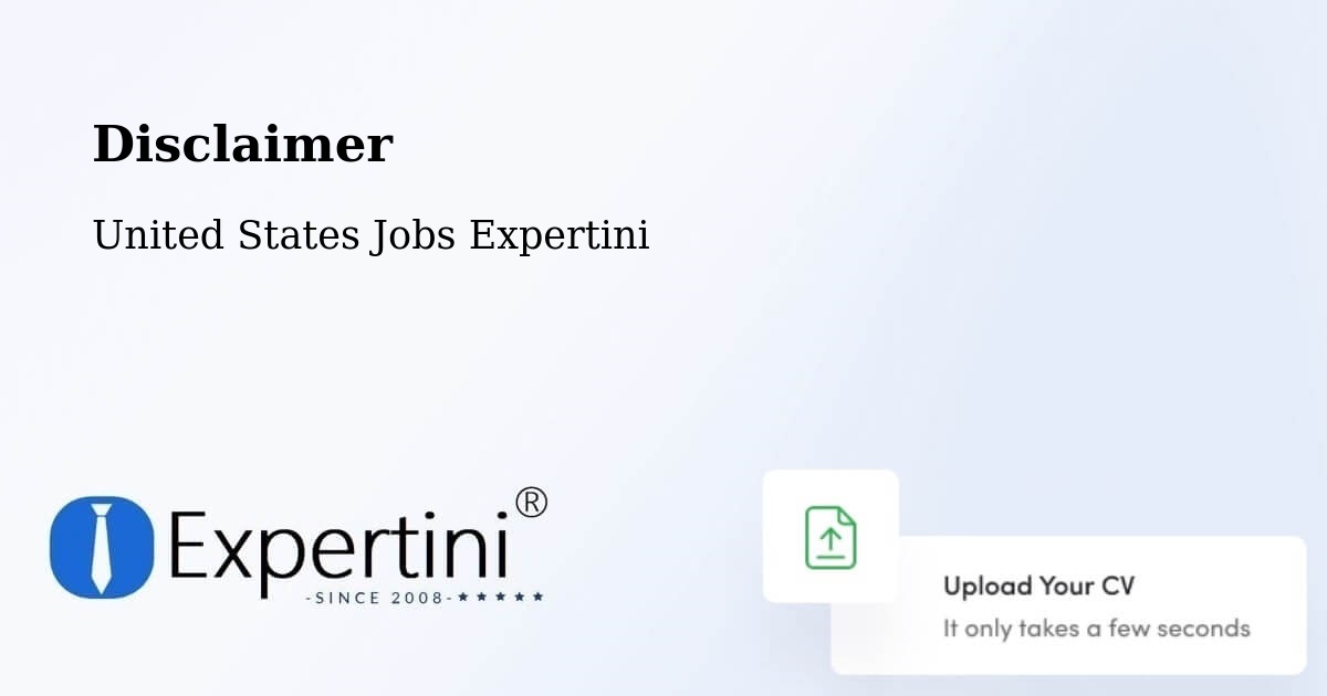 Disclaimer – Friendly - United States Jobs Expertini