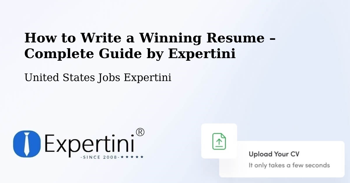 Resume Writing Guide for Job Seekers – Friendly - Friendly, United States Jobs Expertini